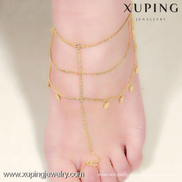 Xuping Jóias projetos de tornozeleira de ouro, tornozeleiras para as mulheres